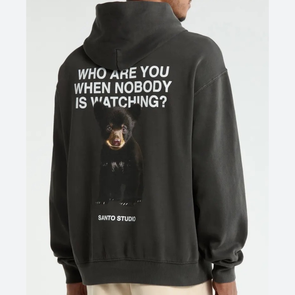SANTO STUDIO Watching Graphic Hoodie NWT Size M